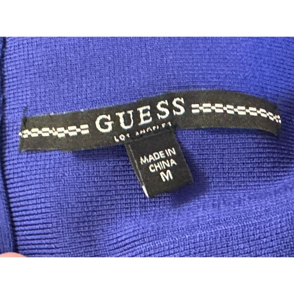 Guess Royal Blue Bandage Skirt Mini Skirt Pencil Skirt Size Medium Stretch - Picture 6 of 9